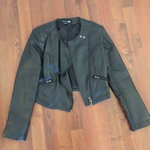 Faux Leather Moto jacket
